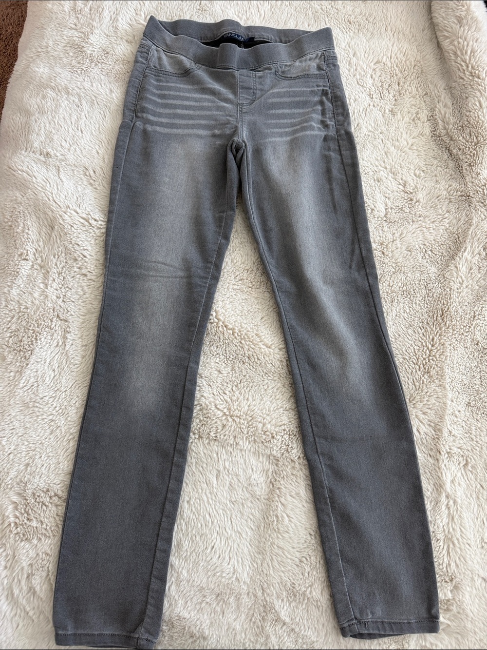 Vanilla Star Women’s Grey Stretch Jeggings